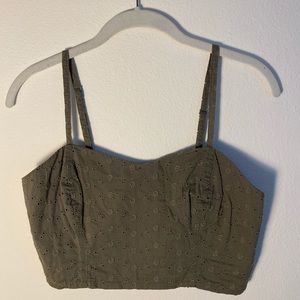 Green Crop Top